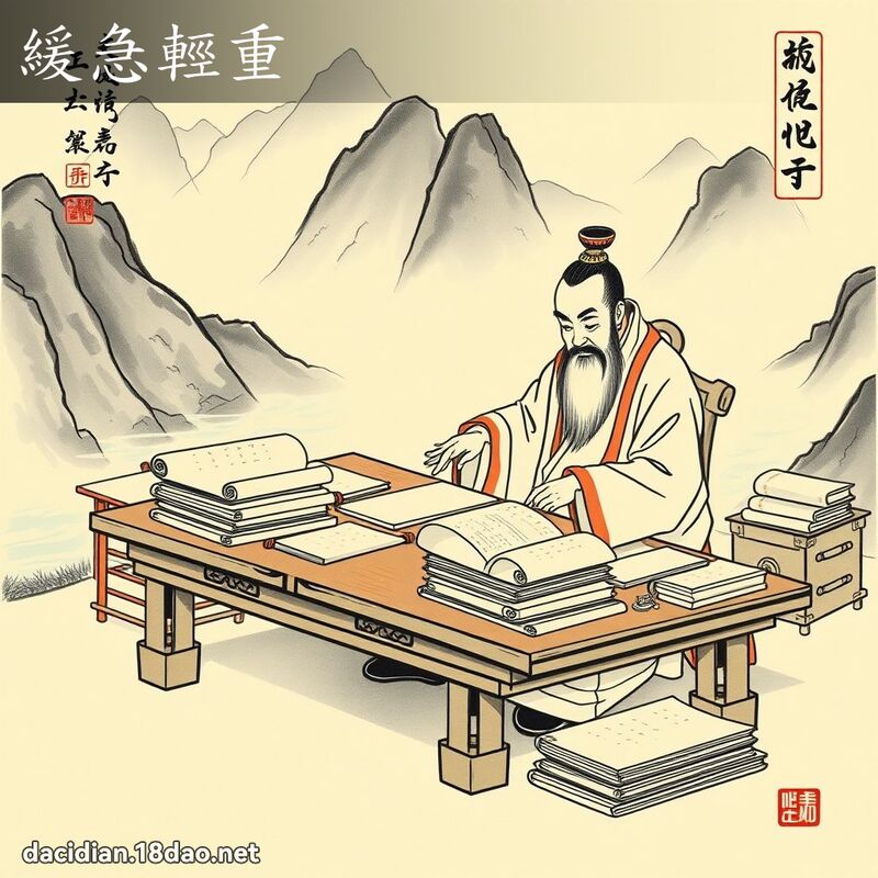 缓急轻重 配图