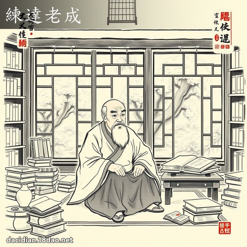 练达老成 配图