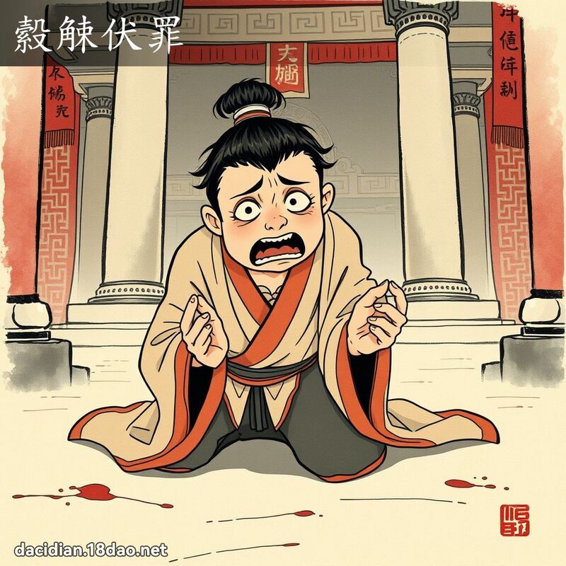 縠觫伏罪 配图