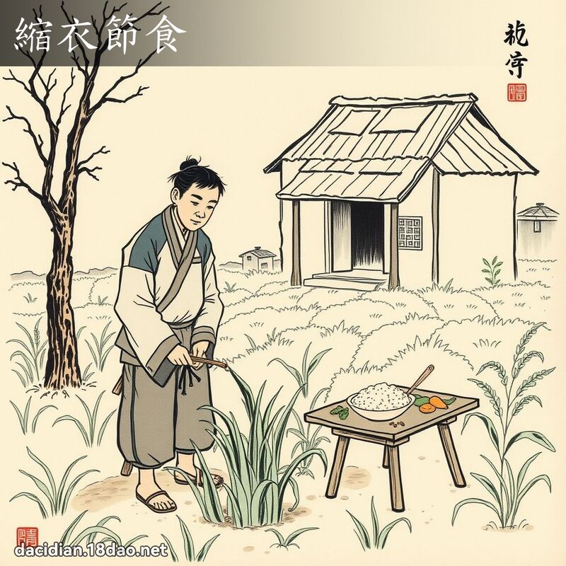 缩衣节食 配图