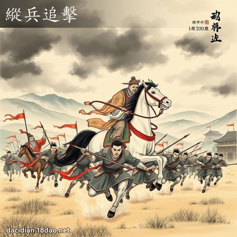 纵兵追击 配图