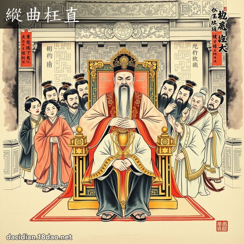 纵曲枉直 配图