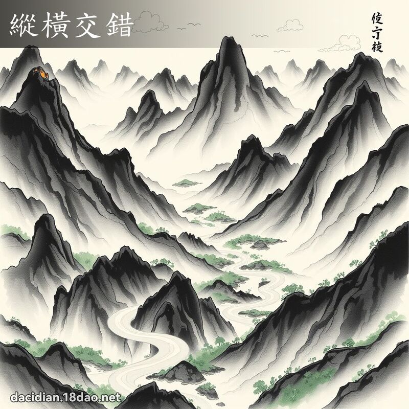 纵横交错 配图