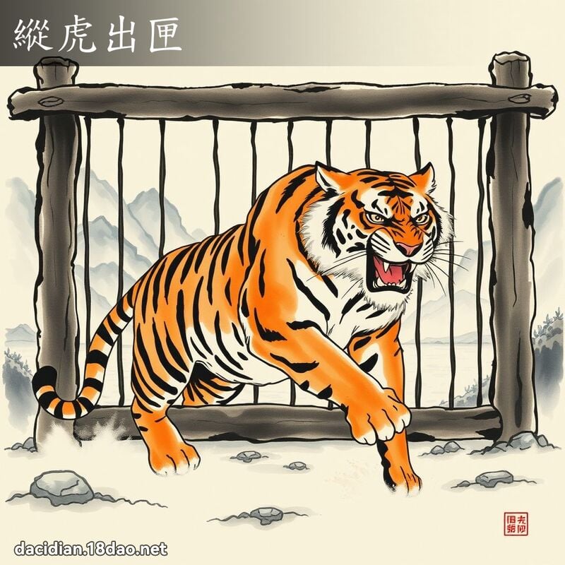 纵虎出匣 配图