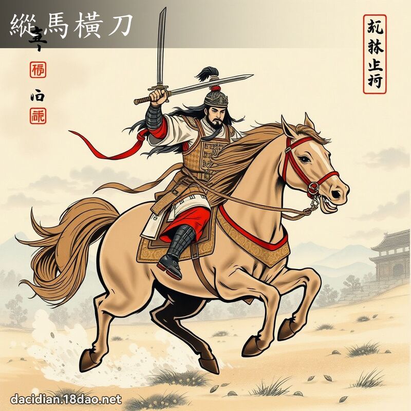 纵马横刀 配图