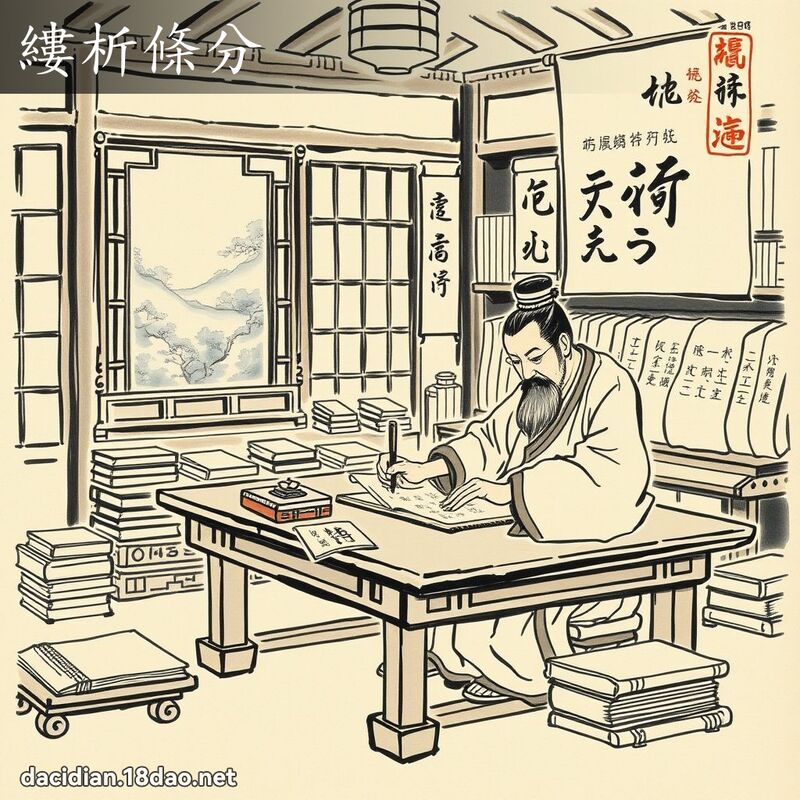 缕析条分 配图
