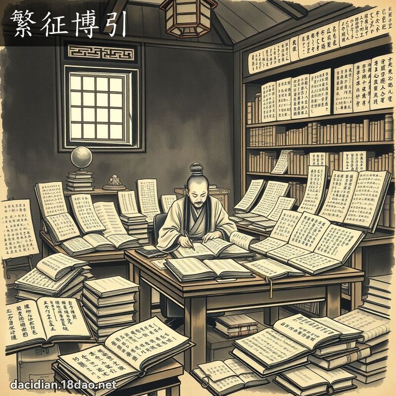 繁征博引 配图