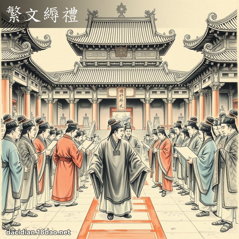 繁文縟礼 配图