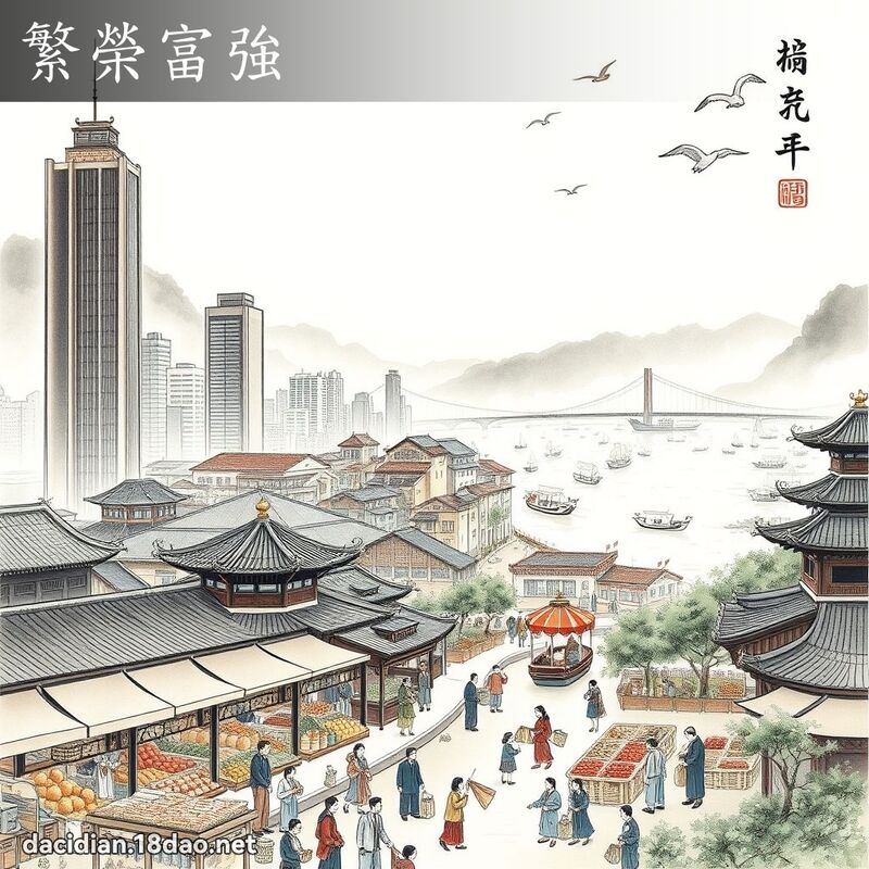 繁荣富强 配图