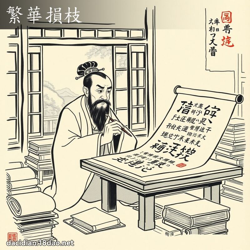 繁华损枝 配图