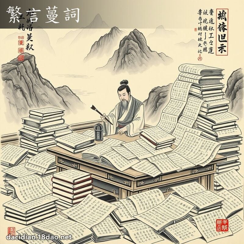 繁言蔓词 配图
