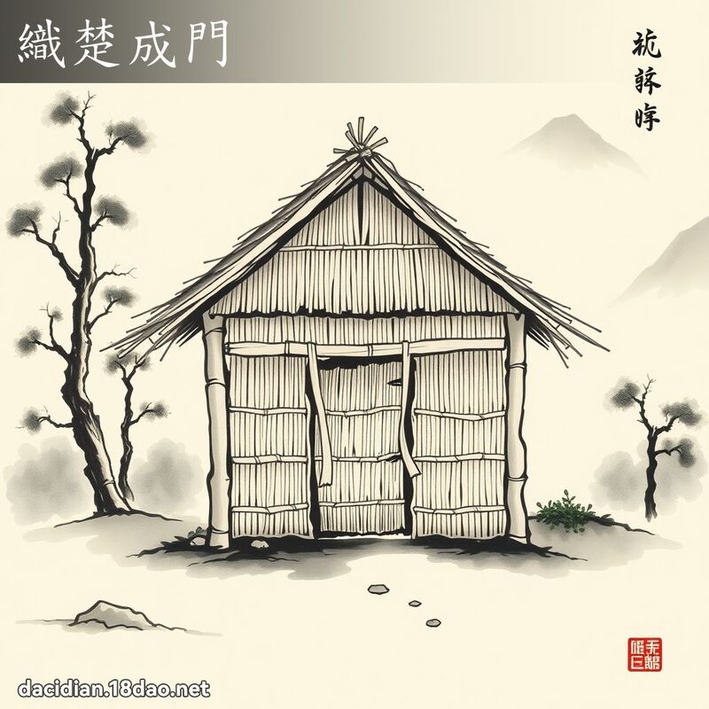 织楚成门 配图