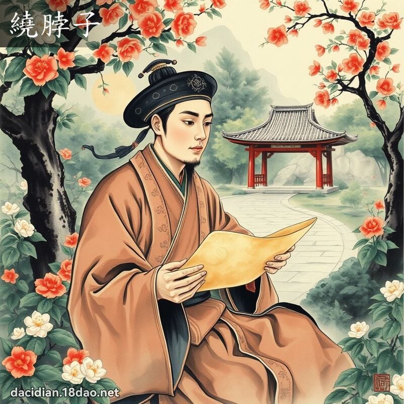绕脖子 配图