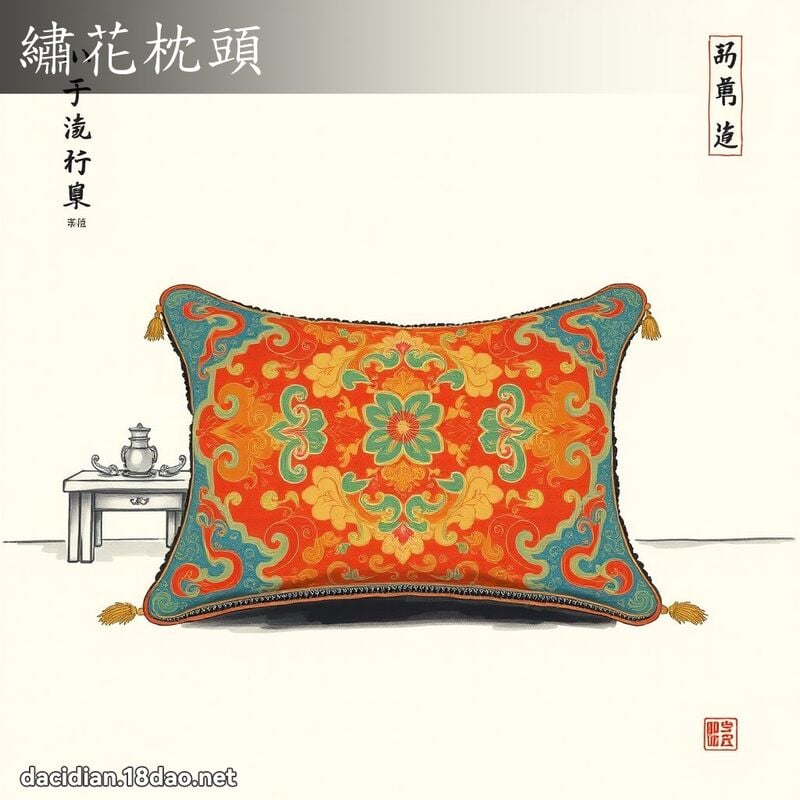 绣花枕头 配图