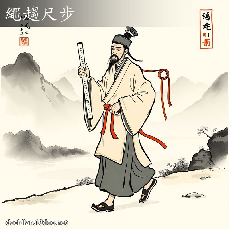 绳趋尺步 配图