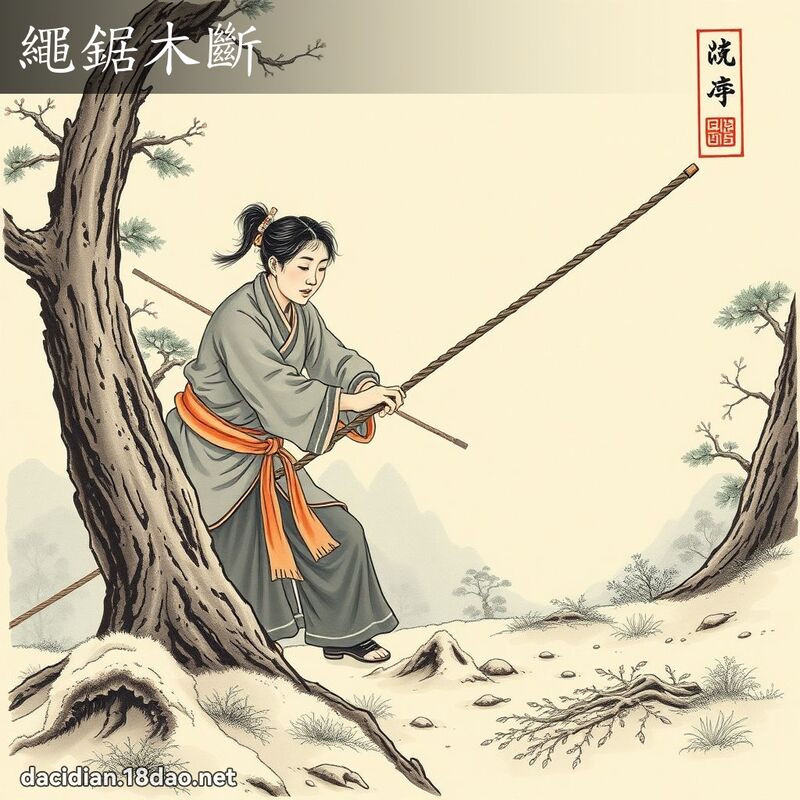 绳锯木断 配图