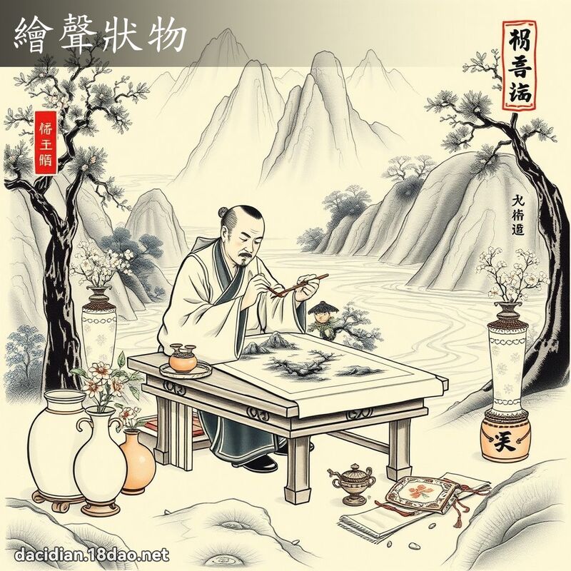 绘声状物 配图