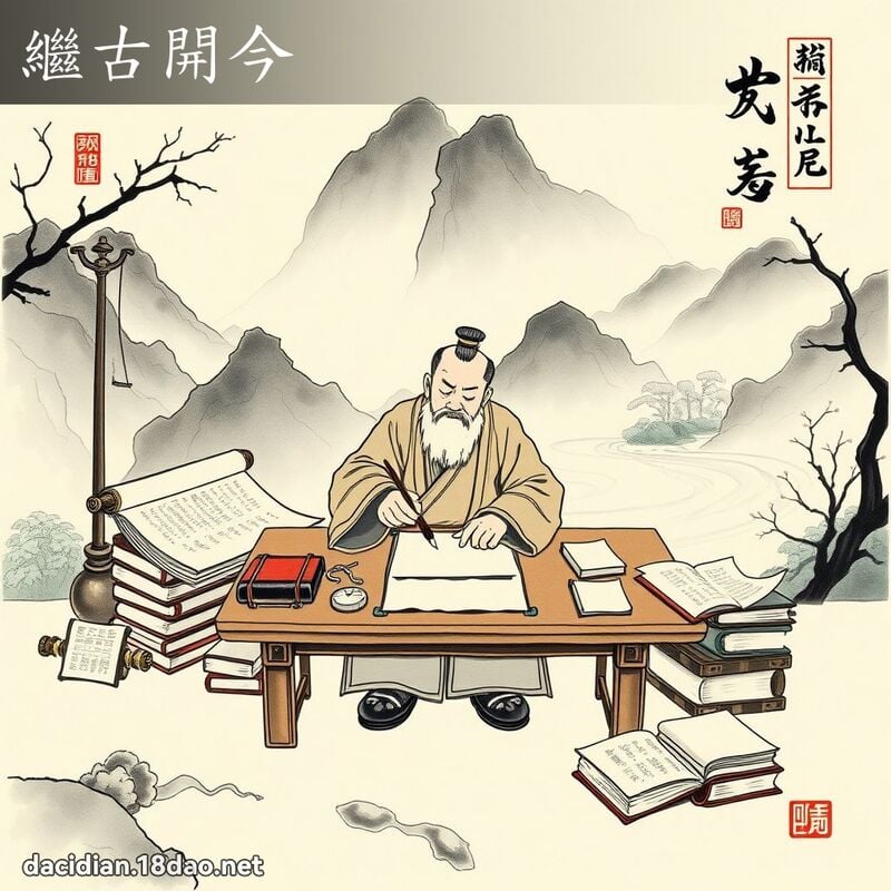 继古开今 配图