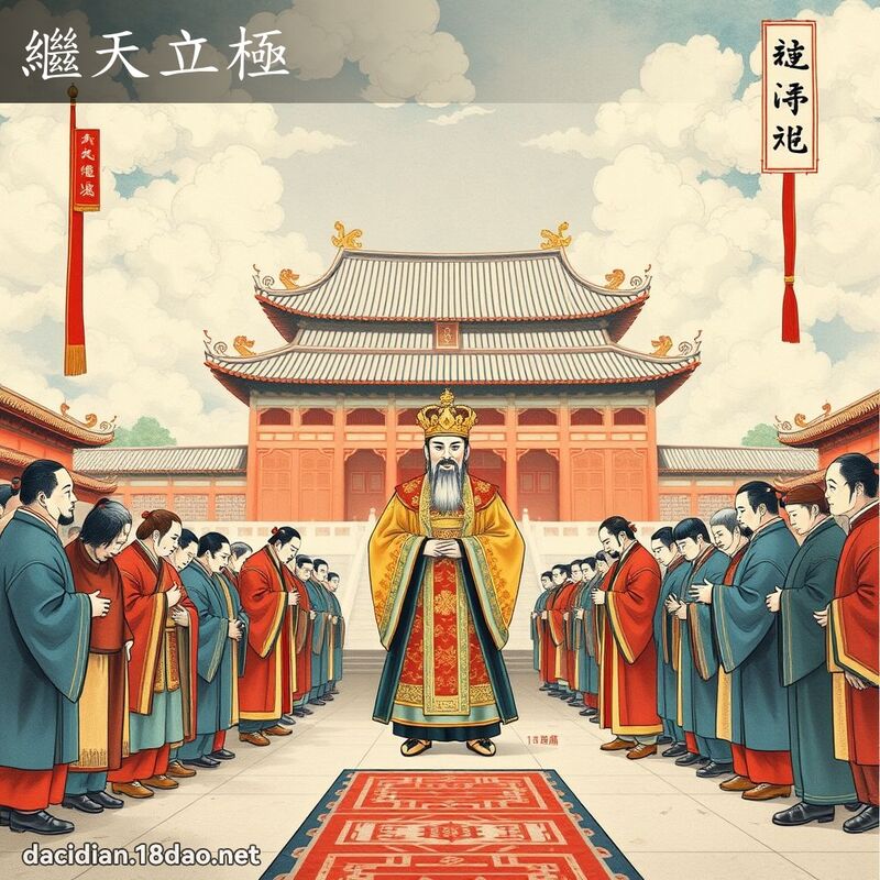 继天立极 配图