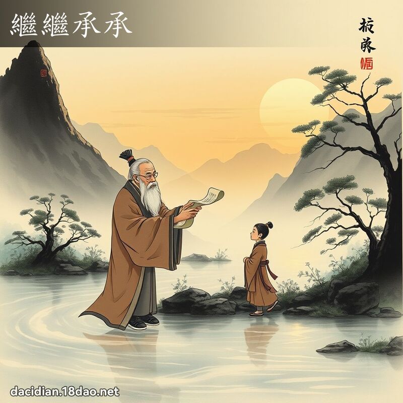 继继承承 配图