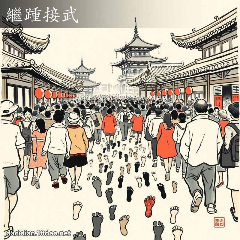 继踵接武 配图