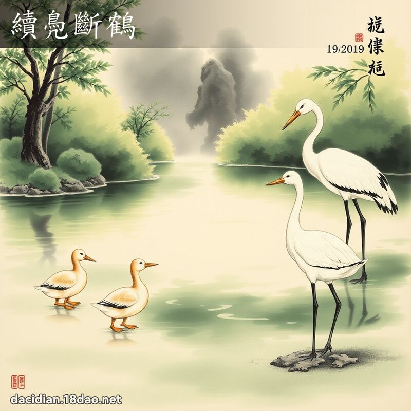 续鳧断鹤 配图
