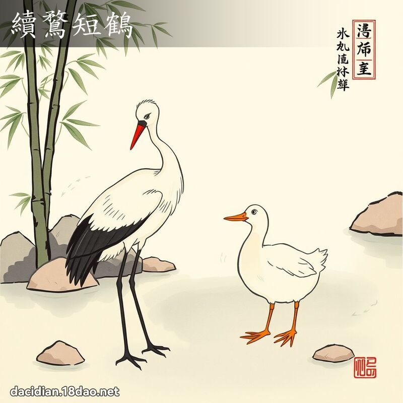 续鶩短鹤 配图