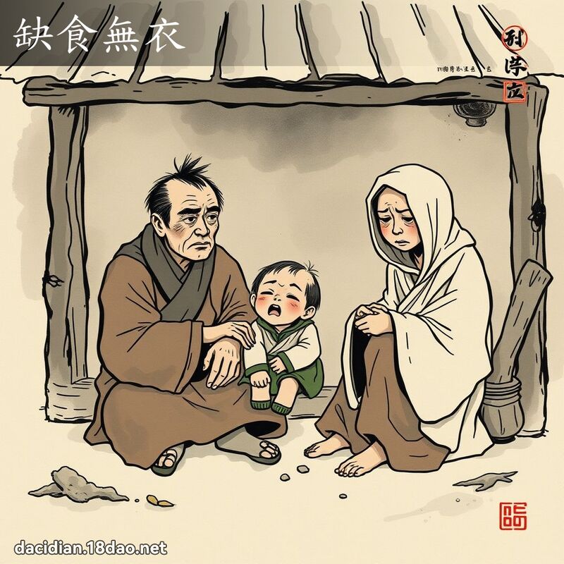 缺食无衣 配图