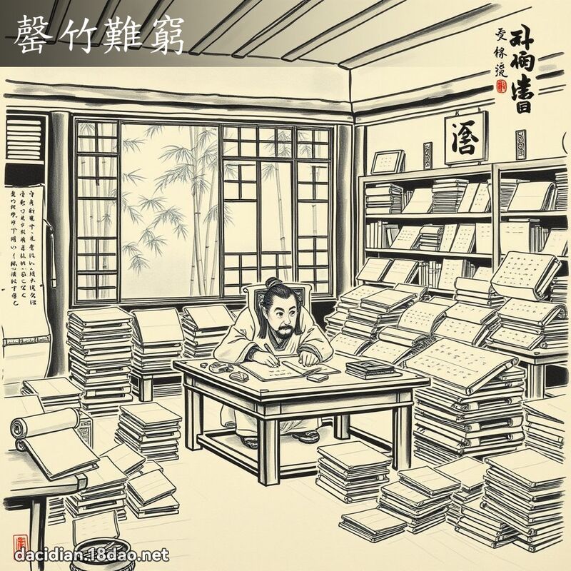罄竹難窮 - 中華成語配圖
