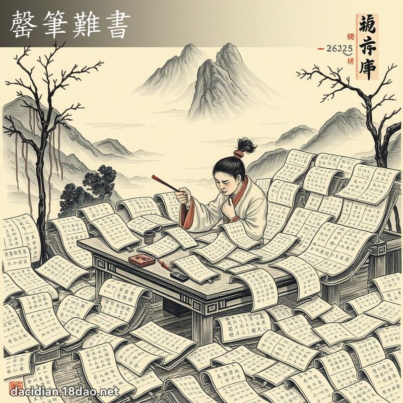 罄筆難書 配图