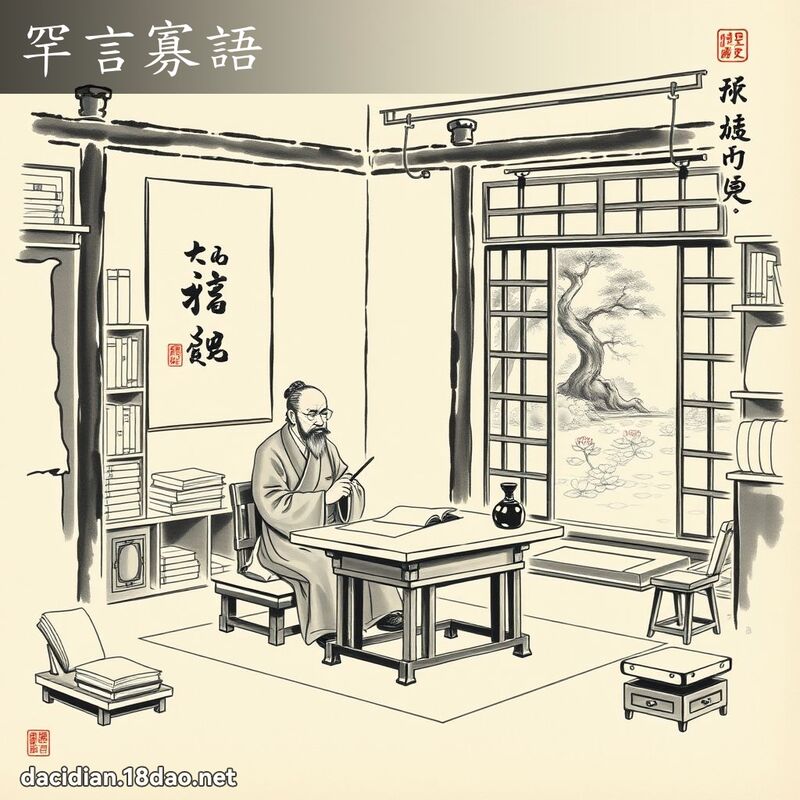 罕言寡語 配图