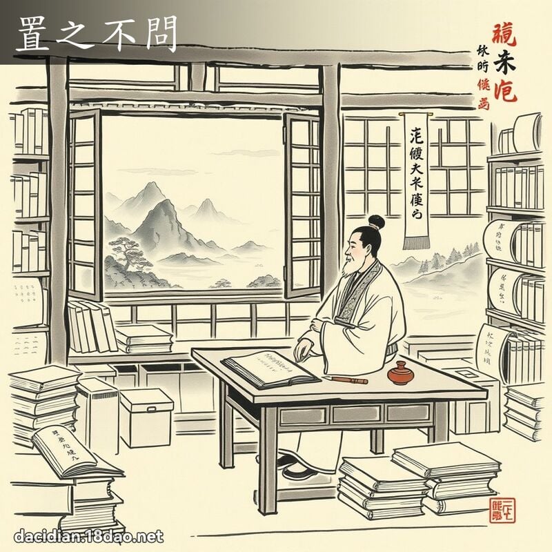置之不問 配图