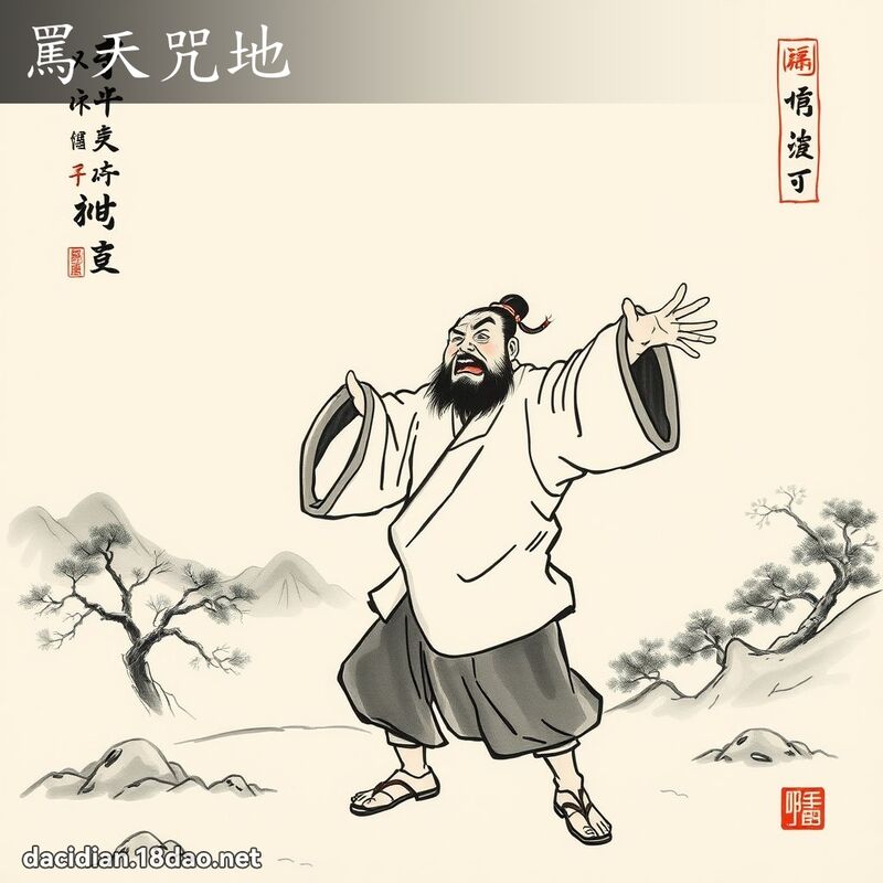 罵天咒地 配图