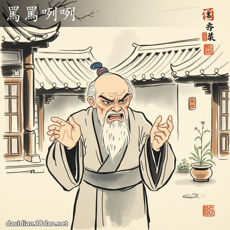 罵罵咧咧 配图