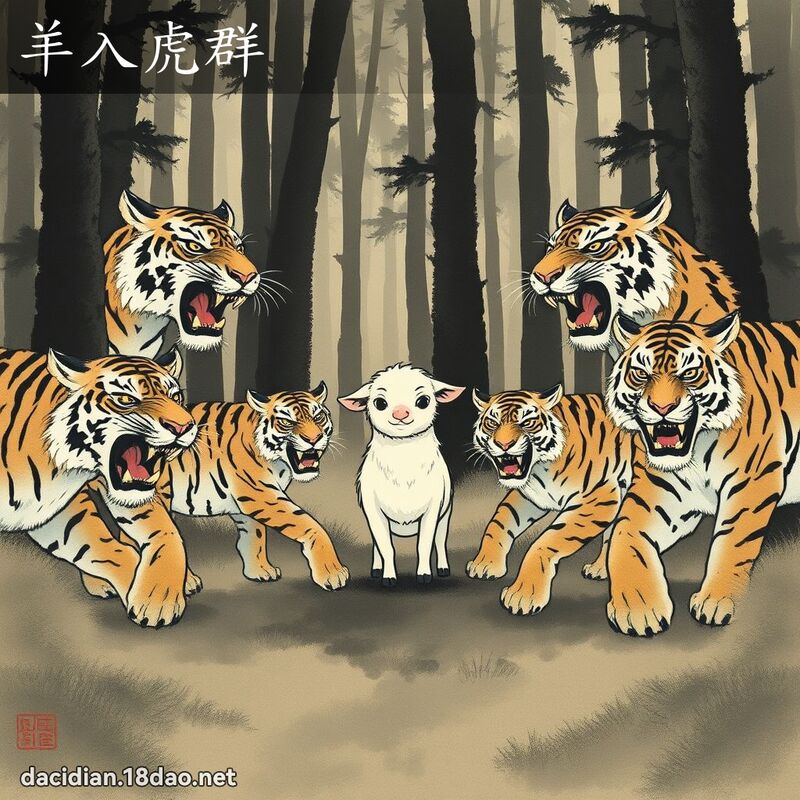 羊入虎群 配图