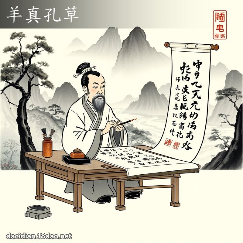 羊真孔草 配图