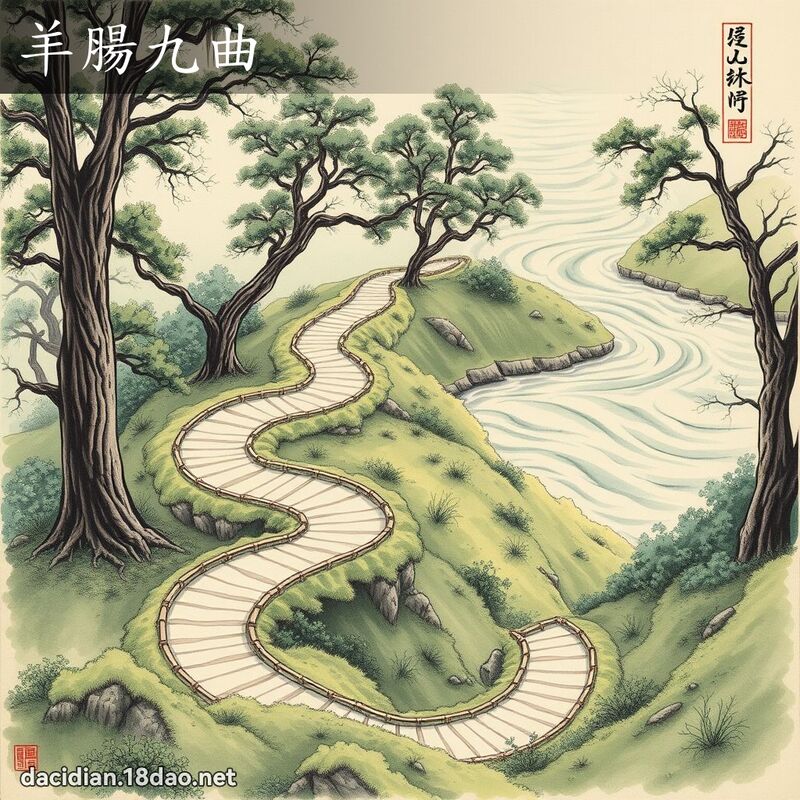 羊肠九曲 配图
