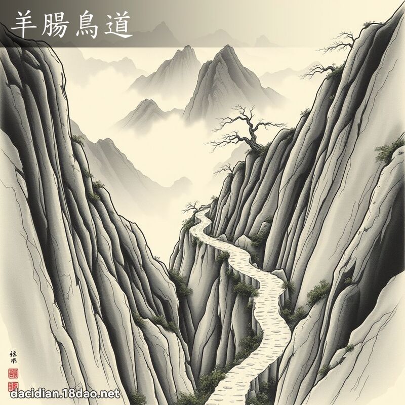 羊肠鸟道 配图