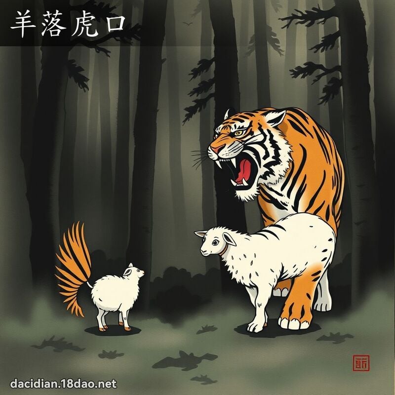 羊落虎口 配图