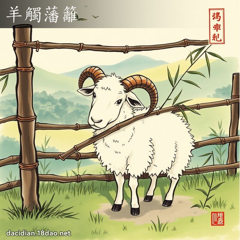 羊触藩篱 配图