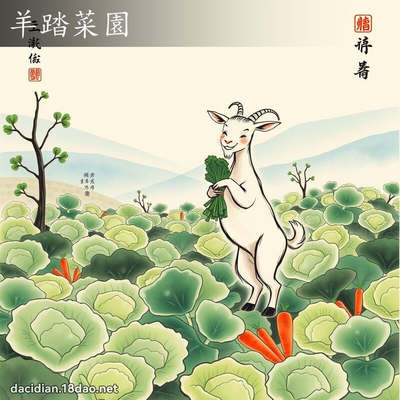 羊踏菜园 配图