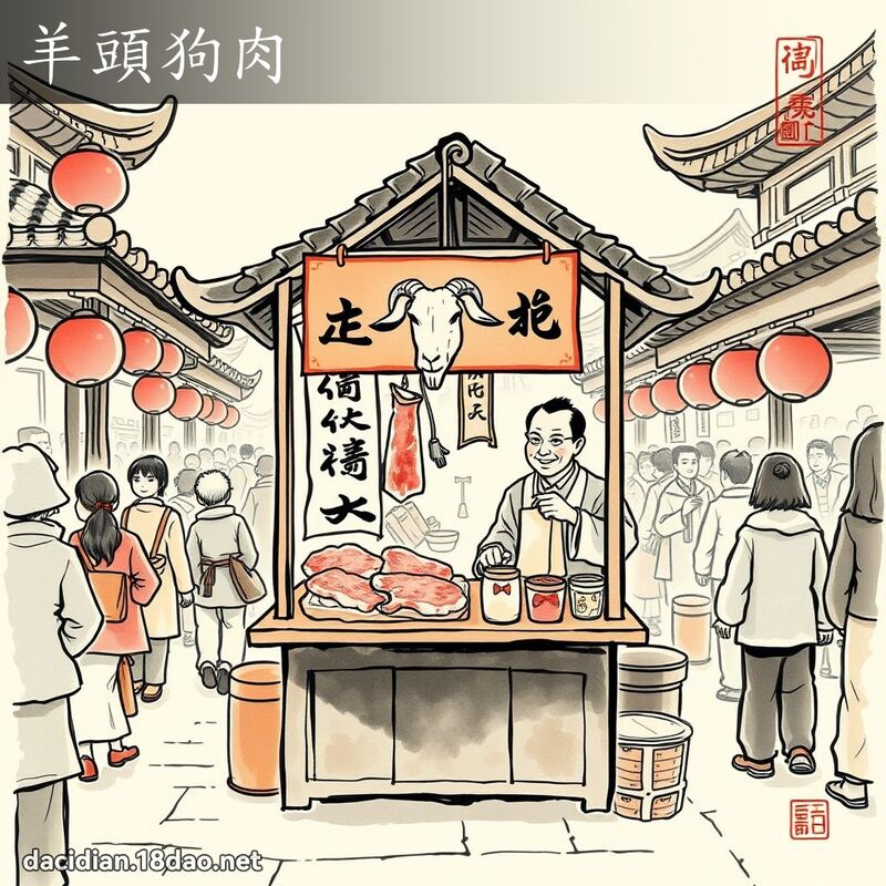 羊头狗肉 配图
