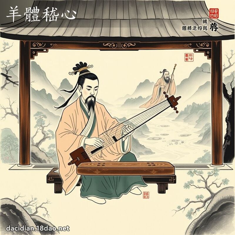 羊体嵇心 配图