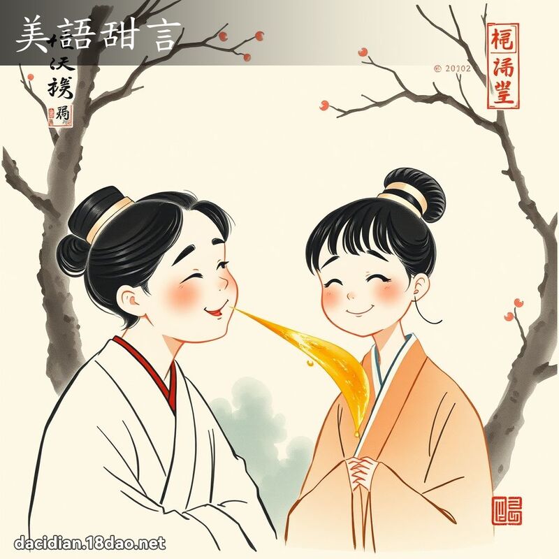 美语甜言 配图