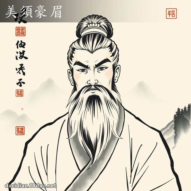 美须豪眉 配图