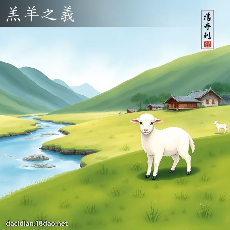 羔羊之义 配图