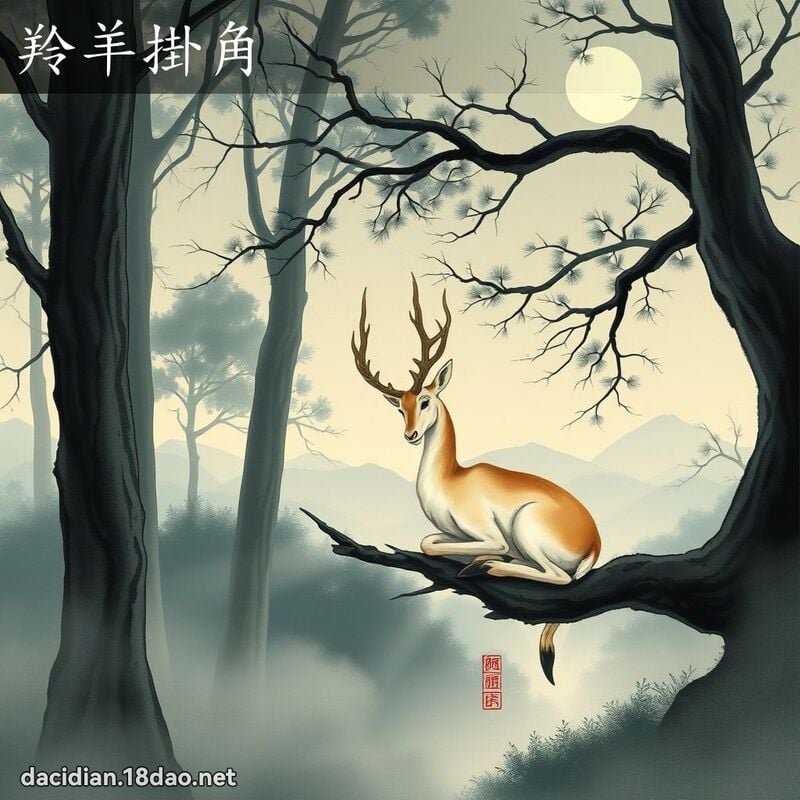 羚羊掛角 配图