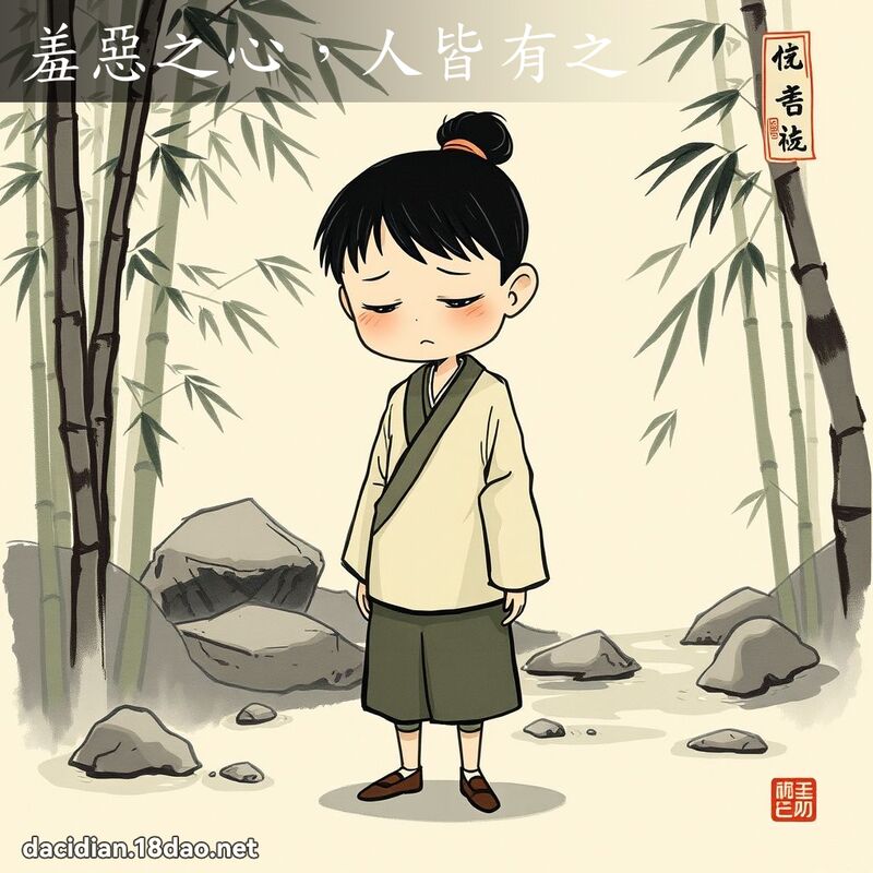 羞恶之心,人皆有之 配图