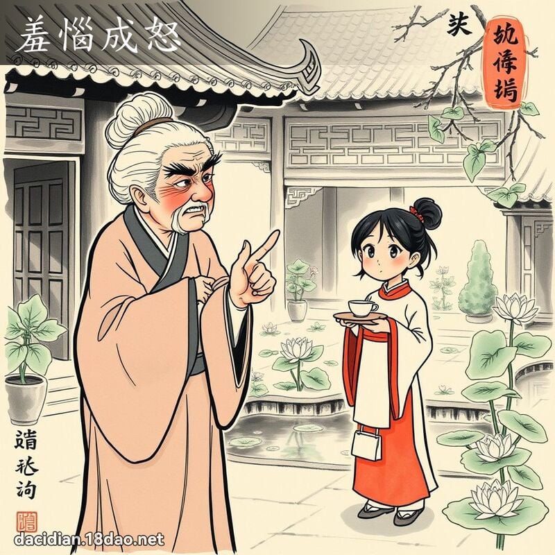 羞恼成怒 配图