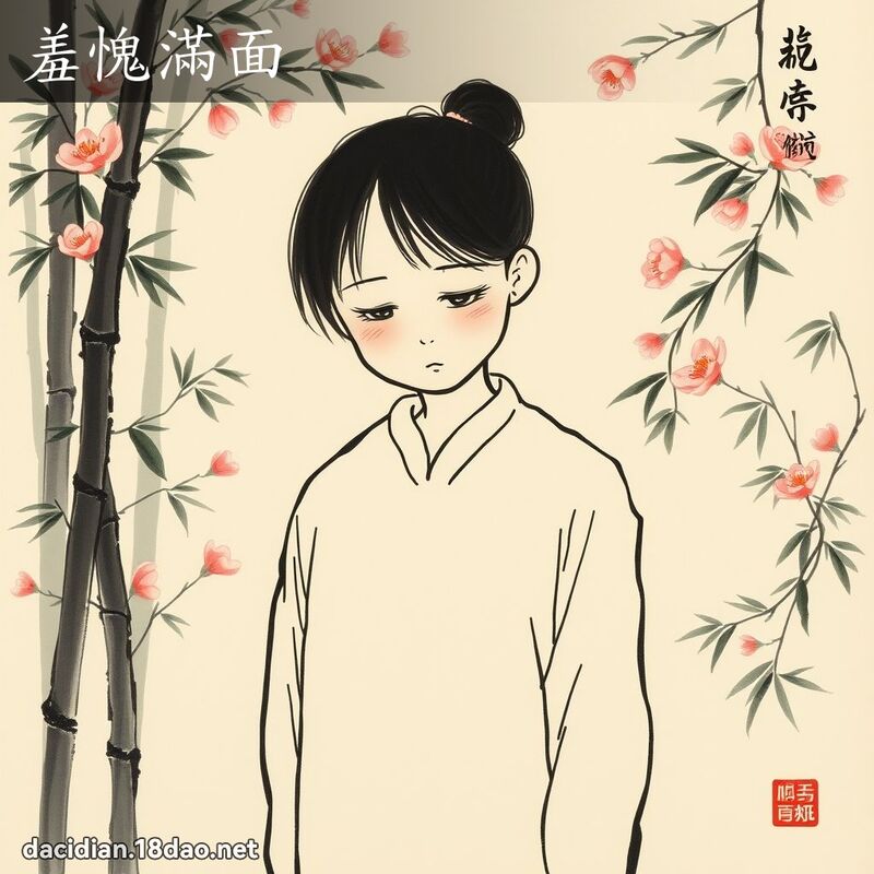 羞愧满面 配图